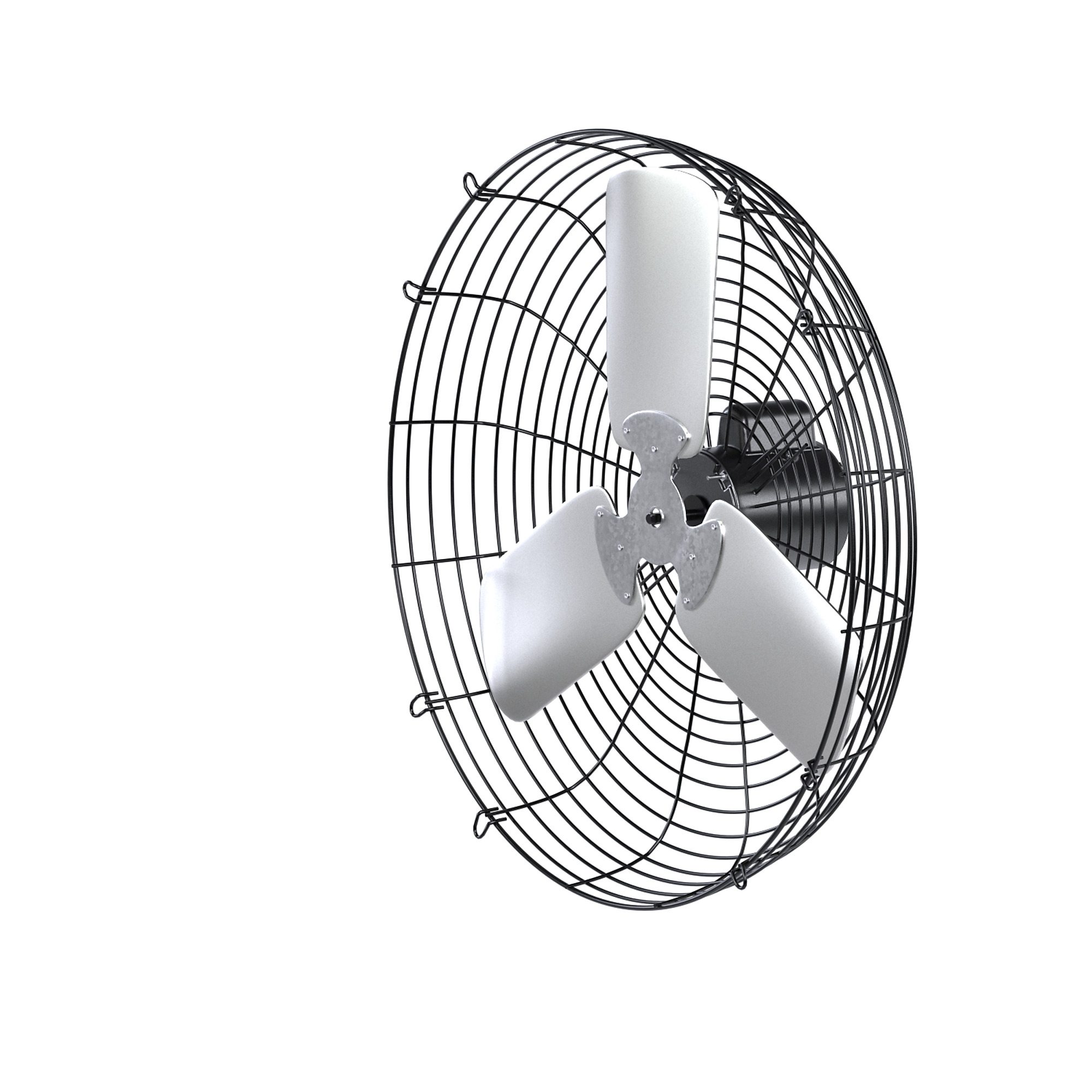 Hessaire 30NS8V240  30" wall mounted utility exhaust fan, 6700 CFM, Single Speed, 115v